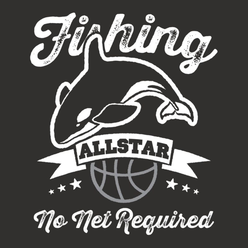 Orca Fishing Allstar No Net Required Funny Basketball Humor Sweatshirt Champion Hoodie | Artistshot