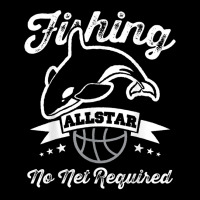 Orca Fishing Allstar No Net Required Funny Basketball Humor T Shirt Adjustable Cap | Artistshot