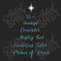 Wonderful Counselor Bible Scripture Christmas Christian Tree Funny Gif Ladies Fitted T-shirt | Artistshot