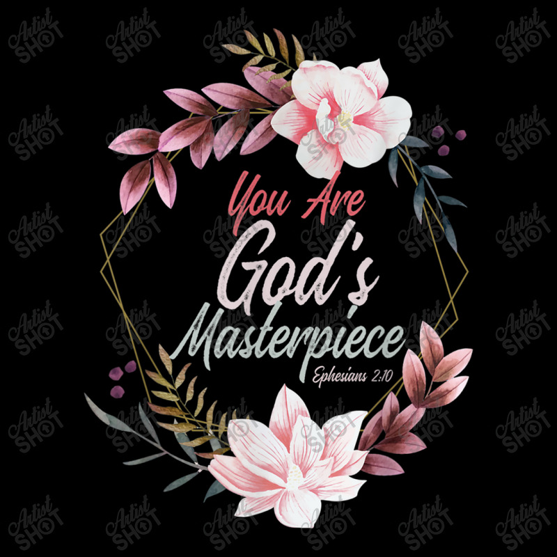 You Are God's Masterpiece Ephesians 210 Prayer Bible Verse Art Women's V-Neck T-Shirt by Aria-Proctor | Artistshot