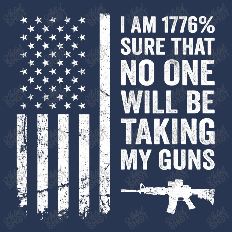 I Am 1776 Sure No One Is Taking My Guns ,  Pro Gun Usa Flag Ladies Denim Jacket by moonlight2270 | Artistshot