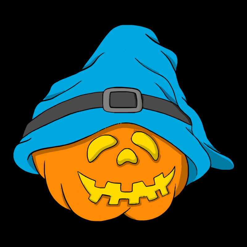 Halloween Jack O Lantern T  Shirt Slouchy Hat Halloween Pumpkin Blue V V-neck Tee | Artistshot