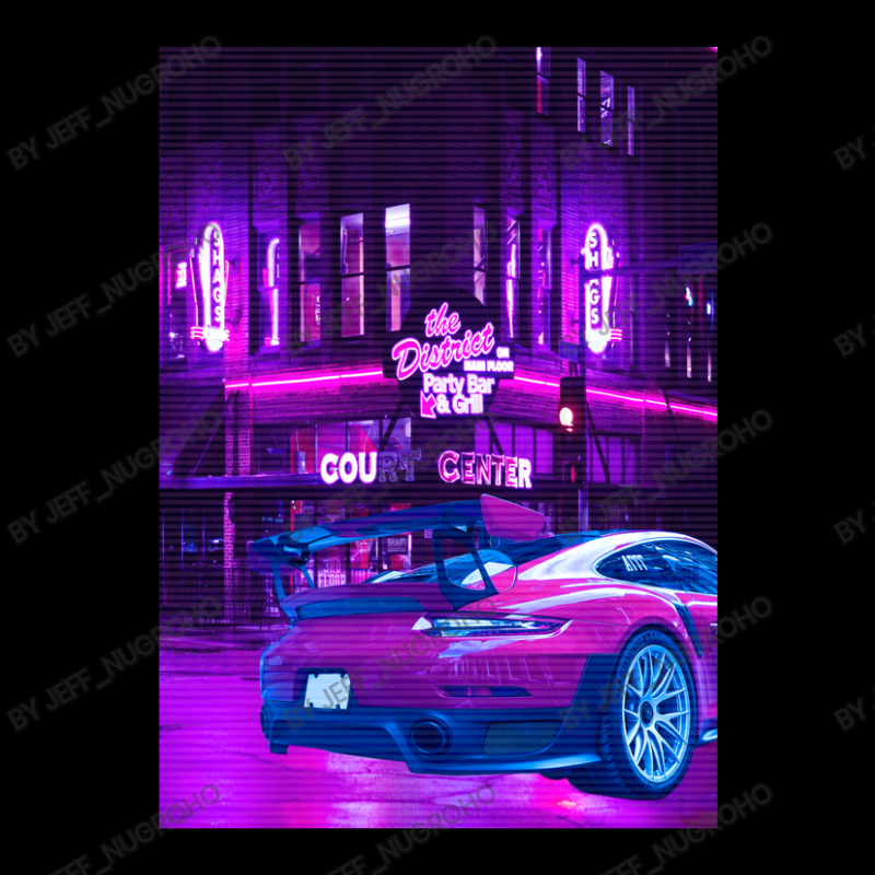 Car Retro Neon Synthwave Pocket T-Shirt by Jeff_Nugroho | Artistshot