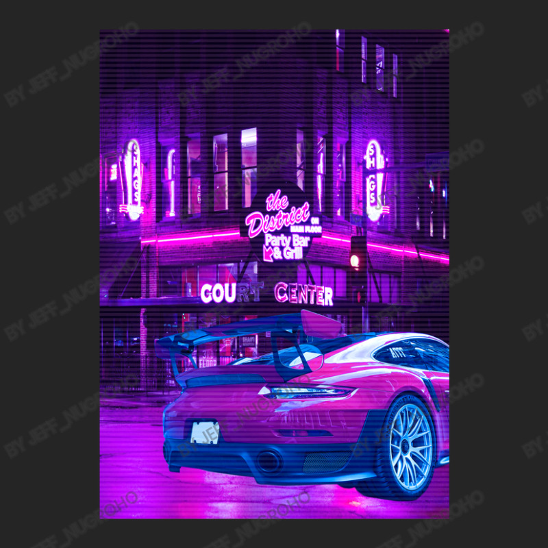 Car Retro Neon Synthwave Unisex Hoodie by Jeff_Nugroho | Artistshot