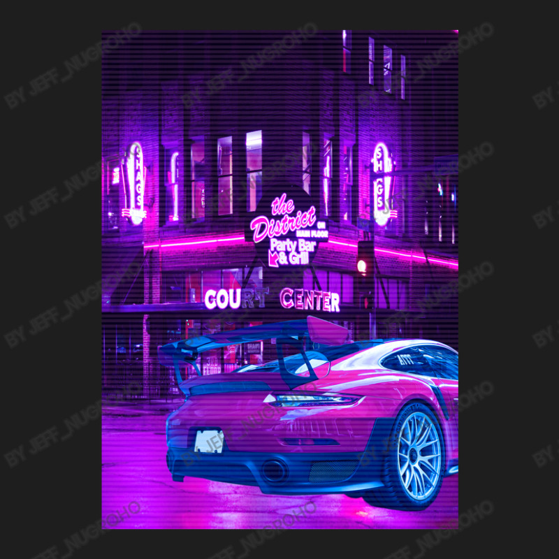 Car Retro Neon Synthwave Classic T-shirt by Jeff_Nugroho | Artistshot