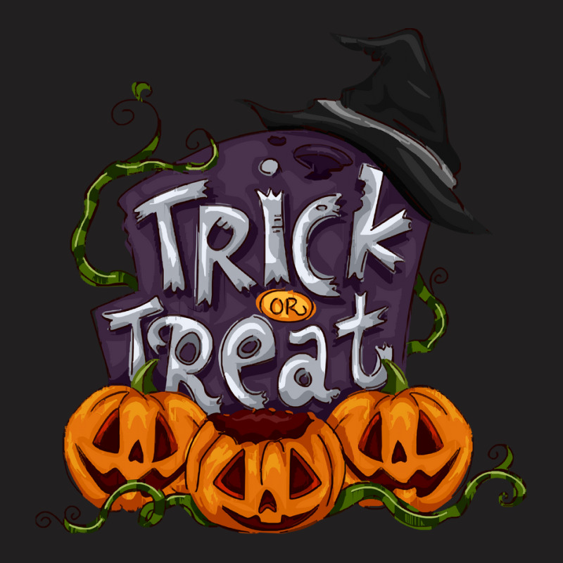 Halloween Pumpkin Trick Or Treat T  Shirt Halloween Pumpkin , Trick Or T-shirt | Artistshot