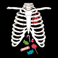 Halloween Skeleton T  Shirt Skeleton Rib Cage Heart Candy Funny Hallow Long Sleeve Shirts | Artistshot