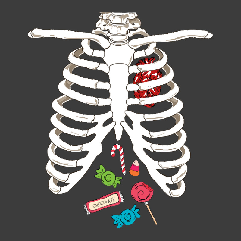 Halloween Skeleton T  Shirt Skeleton Rib Cage Heart Candy Funny Hallow Men's Polo Shirt | Artistshot