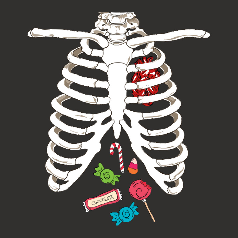 Halloween Skeleton T  Shirt Skeleton Rib Cage Heart Candy Funny Hallow Champion Hoodie | Artistshot