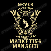 Never Underestimate The Power Of A Marketing Manager Maternity Scoop Neck T-shirt | Artistshot