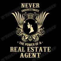 Never Underestimate The Power Of A Real Estate Agent V-neck Tee | Artistshot
