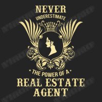 Never Underestimate The Power Of A Real Estate Agent 3/4 Sleeve Shirt | Artistshot