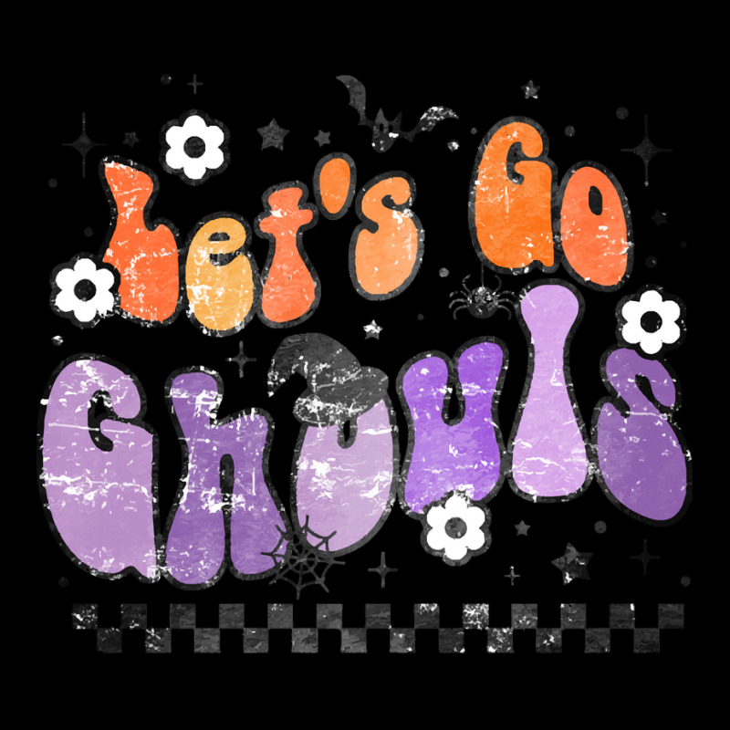 Halloween T  Shirt Cute Retro Halloween Let's Go Ghouls T  Shirt V-neck Tee | Artistshot