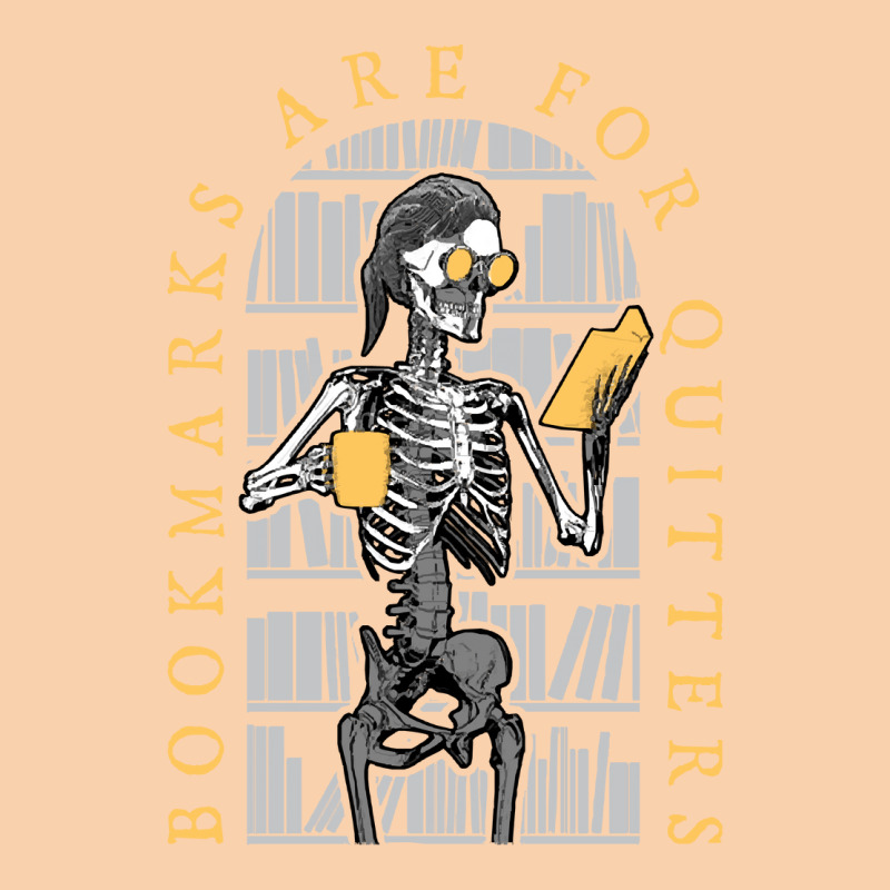 Bookmarks Are For Quitters Skeleton T  Shirt Bookmarks Are For Quitter Cropped Hoodie by windboundmischief | Artistshot