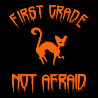 Halloween T  Shirt First Grade Halloween 1st Grade Not Afraid Cat T  S V-neck Tee | Artistshot