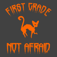 Halloween T  Shirt First Grade Halloween 1st Grade Not Afraid Cat T  S Vintage T-shirt | Artistshot