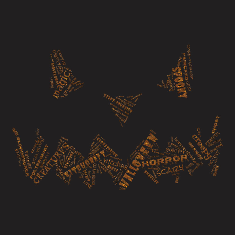 Halloween T  Shirt Grinning Glittery Halloween Text Art T  Shirt T-shirt | Artistshot