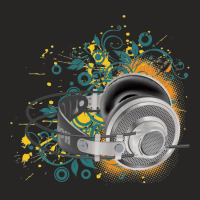 Music Animated Headphones Tshirt Ladies Fitted T-shirt | Artistshot