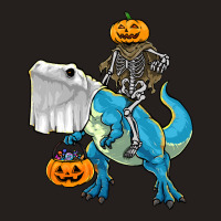 Halloween T  Shirt Halloween T Rex Skeleton Pumpkin T  Shirt Tank Top | Artistshot