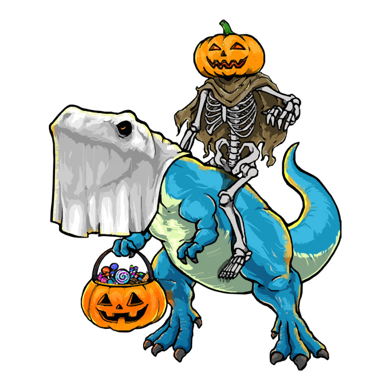 Halloween T  Shirt Halloween T Rex Skeleton Pumpkin T  Shirt Stainless Steel Water Bottle | Artistshot