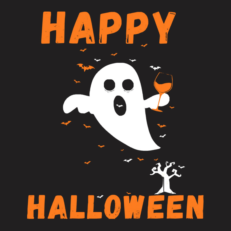 Halloween T  Shirt Happy Halloween Ghost Costumes Women Kids Men T  Sh T-shirt | Artistshot