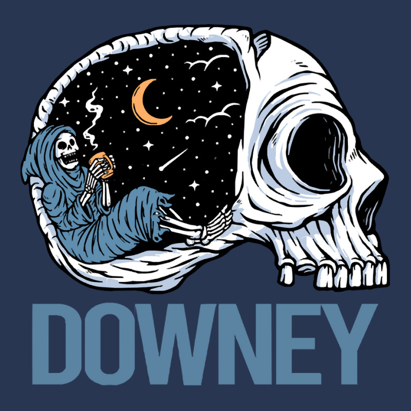 Downey T  Shirt Chilling Skeleton Downey T  Shirt Men Denim Jacket | Artistshot