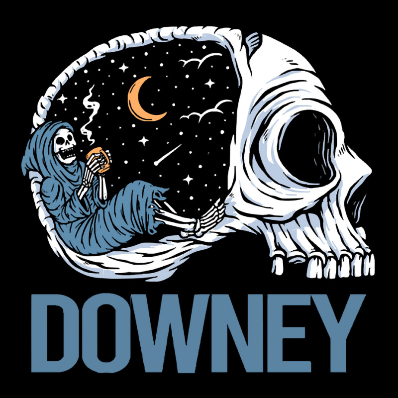 Downey T  Shirt Chilling Skeleton Downey T  Shirt Long Sleeve Shirts | Artistshot