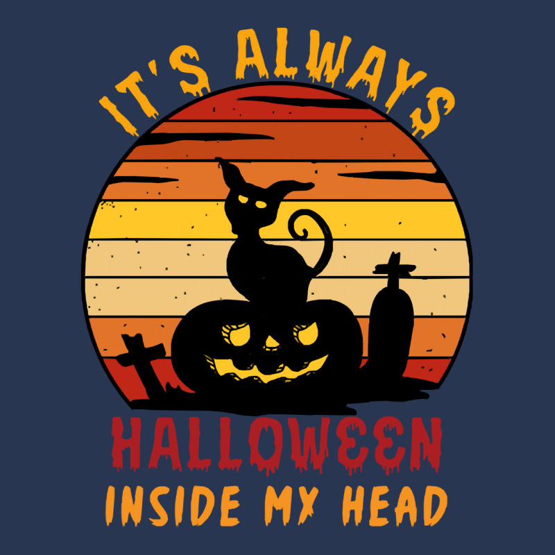 Halloween T  Shirt It's Always Halloween Inside My Head Cat T  Shirt Men Denim Jacket | Artistshot