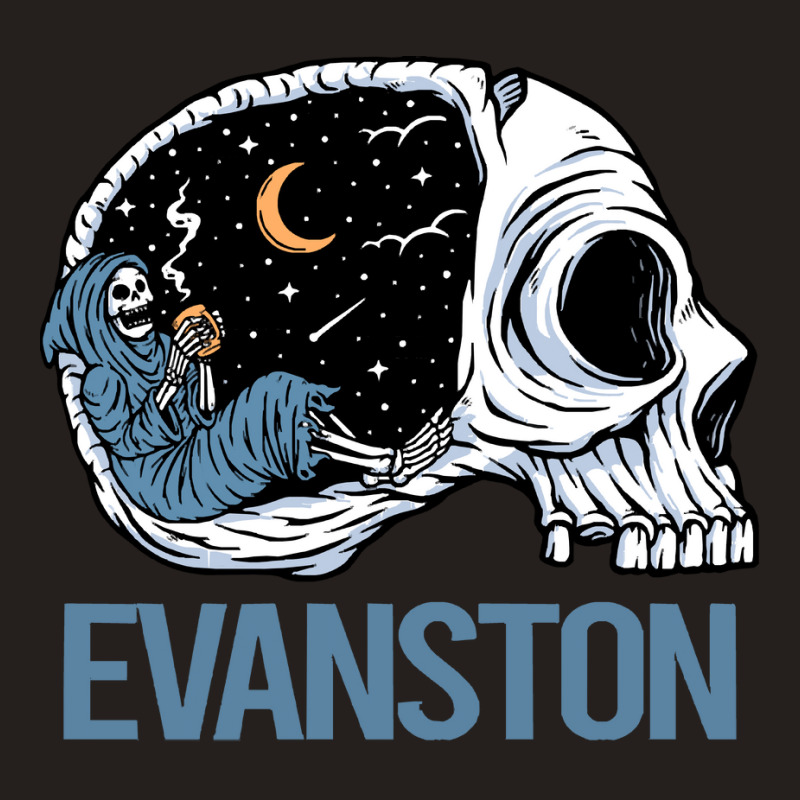 Evanston T  Shirt Chilling Skeleton Evanston T  Shirt Tank Top | Artistshot