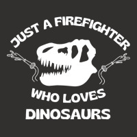 Firefighter T  Shirt Just A Firefighter Who Loves Dinosaurs (t Rex Sku Champion Hoodie | Artistshot