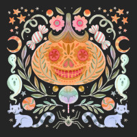 Halloween T  Shirt Sugarskull Pumpkin T  Shirt Unisex Hoodie | Artistshot