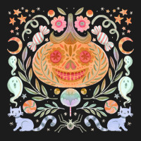 Halloween T  Shirt Sugarskull Pumpkin T  Shirt Hoodie & Jogger Set | Artistshot