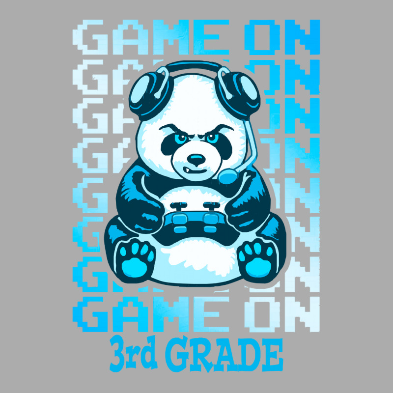 Game On 3rd Grade Back To School Panda T  Shirt Game On 3rd Grade Back Men's T-shirt Pajama Set | Artistshot