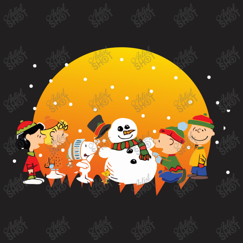 Snowman With Friends T-shirt | Artistshot