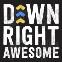 Down Right Awesome Shirt Down Syndrome Awareness Kid Arrows T-shirt | Artistshot