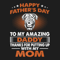 Mens Dogue De Bordeaux Dog Dad Happy Father's Day Gift Premium T Shirt Classic T-shirt | Artistshot