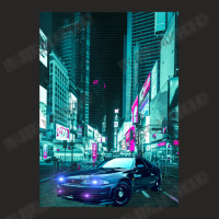 Car Retro Synthwave Ladies Fitted T-shirt | Artistshot