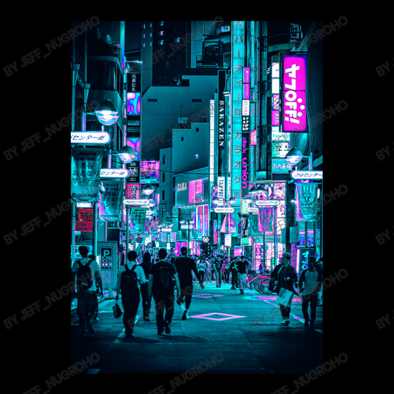 Tokyo Neon Night Synthwave Adjustable Cap by Jeff_Nugroho | Artistshot