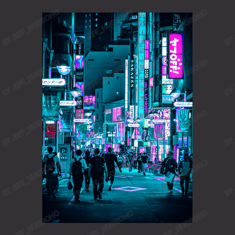 Tokyo Neon Night Synthwave Vintage Hoodie by Jeff_Nugroho | Artistshot