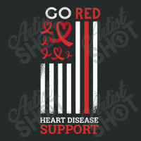 Go Red Heart Disease Support Heart Disease Awareness Gifts Women's Triblend Scoop T-shirt | Artistshot