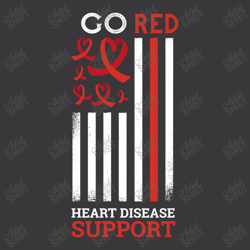 Go Red Heart Disease Support Heart Disease Awareness Gifts Ladies Curvy T-Shirt by moonlight2270 | Artistshot