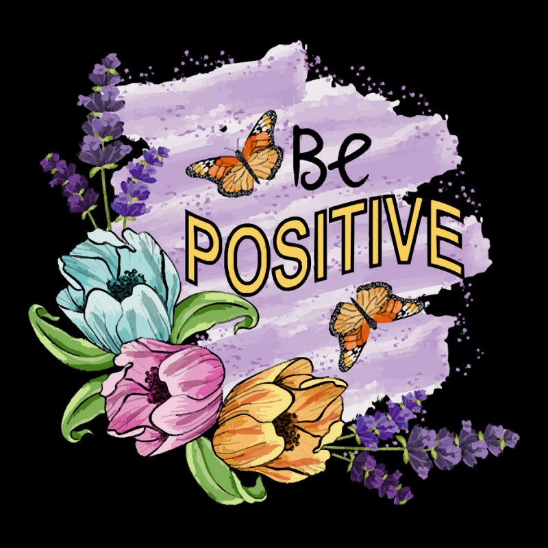 Be Positive T Shirtbe Positive   Floral Art T Shirt Men's Long Sleeve Pajama Set | Artistshot