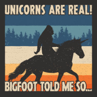 Bigfoot Gift T Shirtbigfoot Riding A Unicorn T Shirt Champion Hoodie | Artistshot