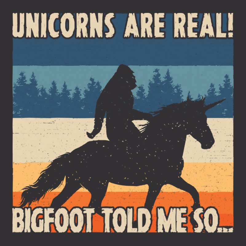 Bigfoot Gift T Shirtbigfoot Riding A Unicorn T Shirt Vintage Hoodie And Short Set | Artistshot