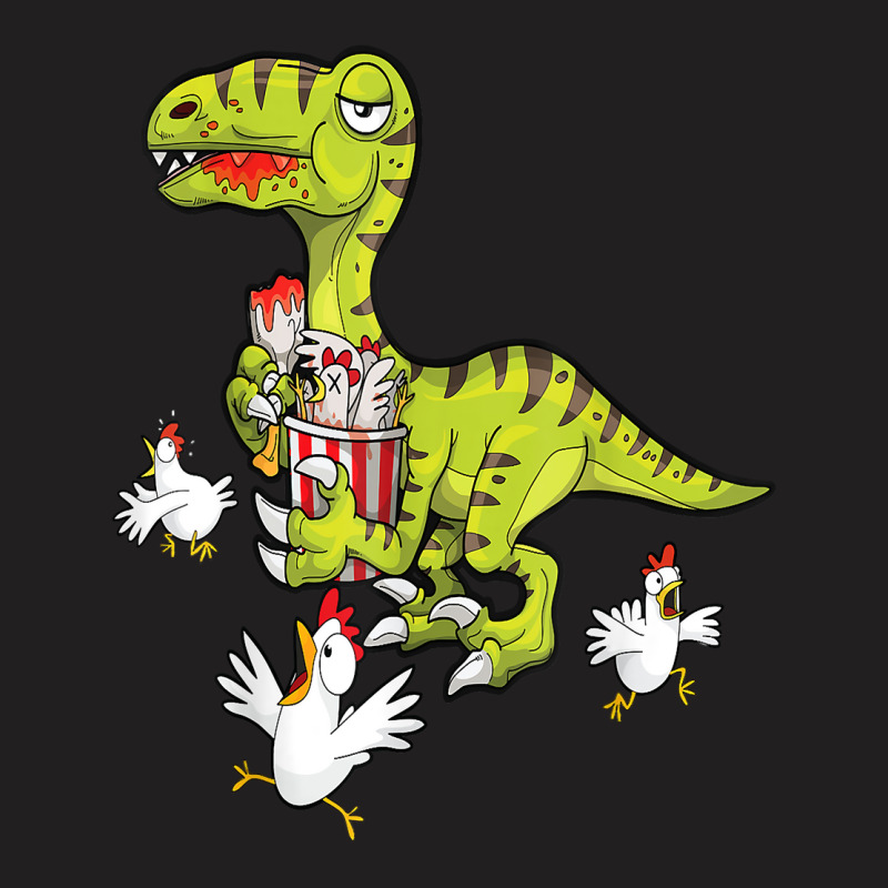 Velociraptor Dinosaurs Love Fried Chicken T Shirt T-shirt | Artistshot