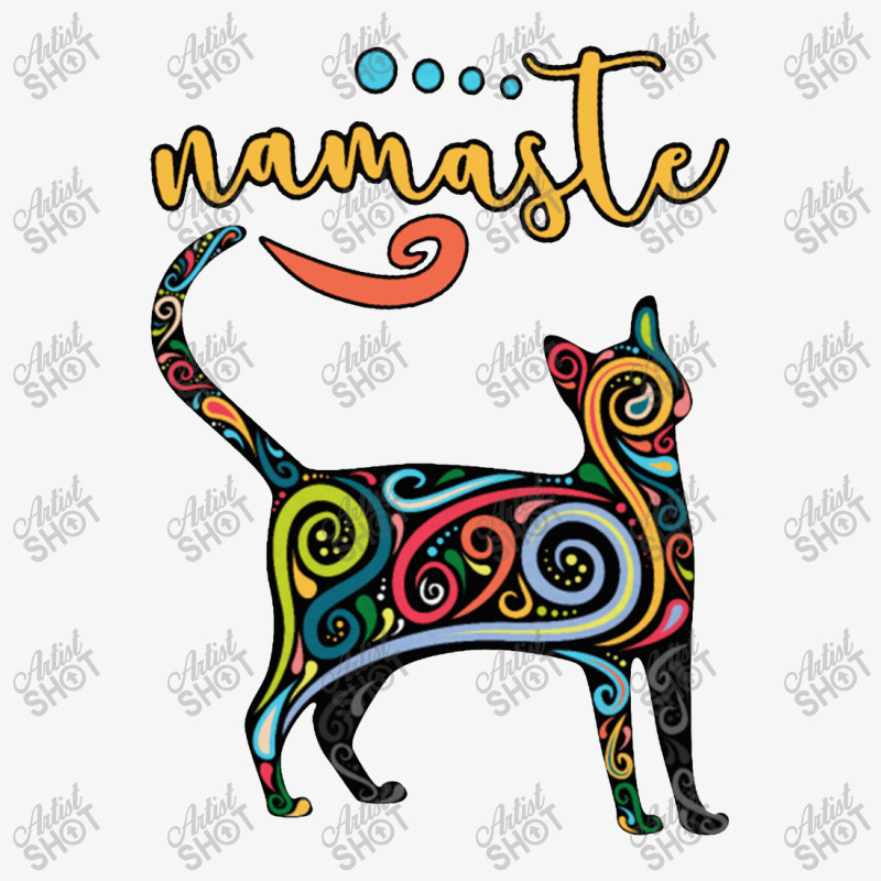 Funny Namaste Cat Yoga Meditation Ladies Fitted T-Shirt by astrolavas | Artistshot