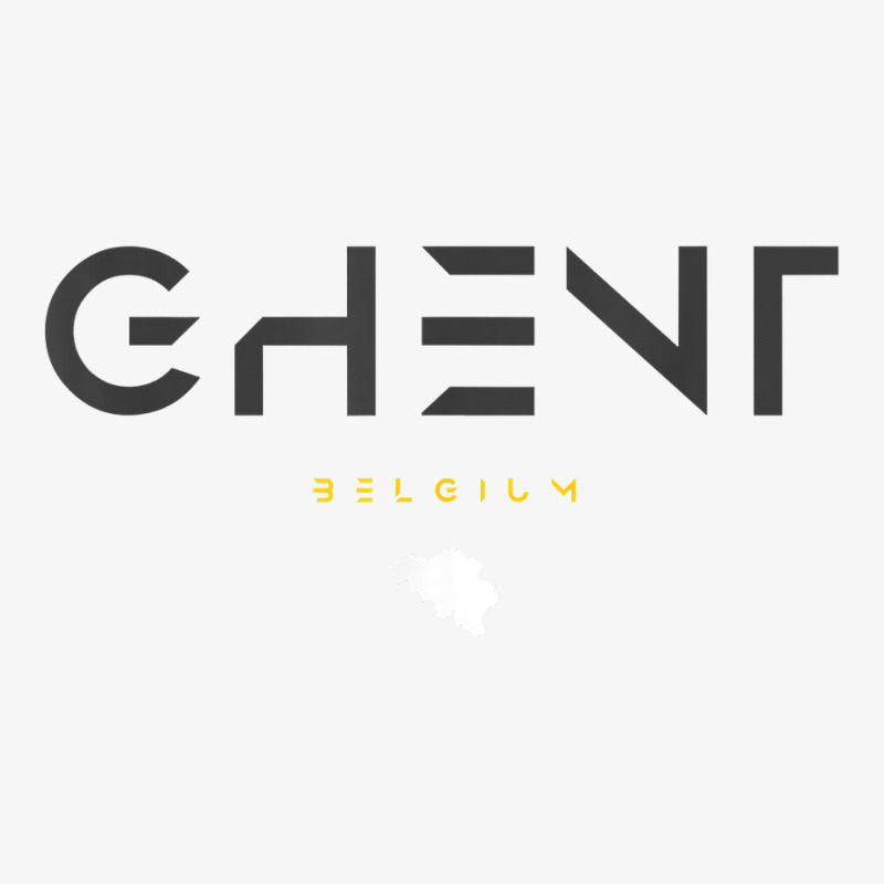 Ghent Belgium Tonal Type T Shirt Ladies Fitted T-Shirt by gehriglyssy | Artistshot