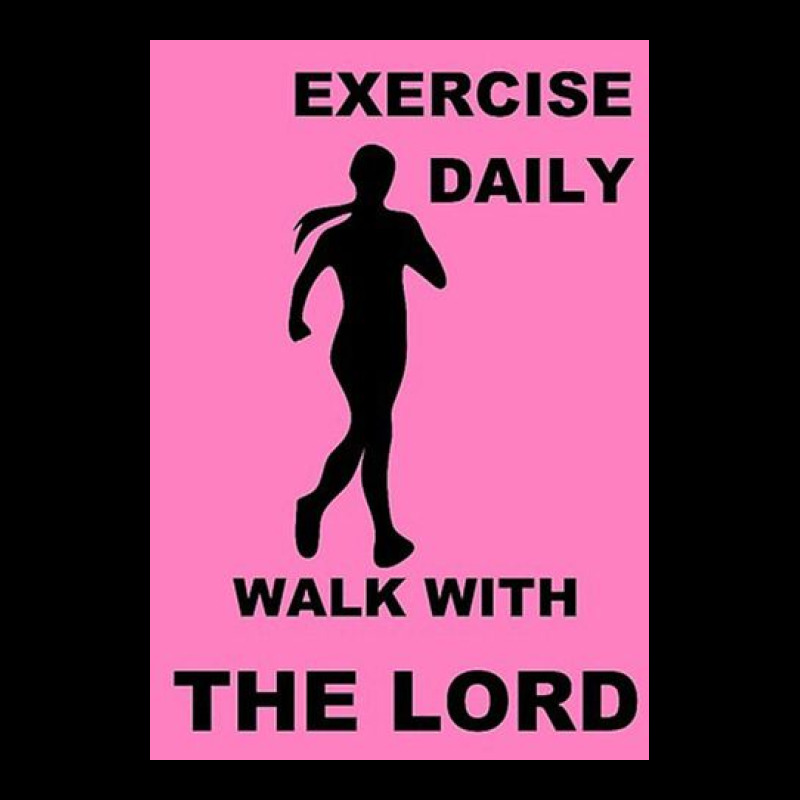 Exercise Daily   Walk With The Lord   Womens Version Long Sleeve Shirts | Artistshot