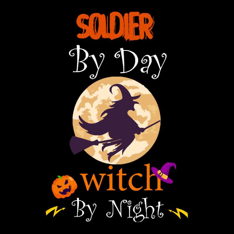 Halloween Soldier Gift T  Shirt Soldier By Day Witch By Night, Soldier Pocket T-shirt | Artistshot