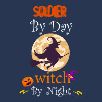 Halloween Soldier Gift T  Shirt Soldier By Day Witch By Night, Soldier Men Denim Jacket | Artistshot